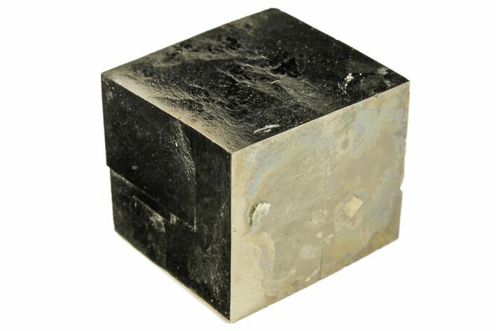 Shiny, Natural Pyrite Cube - Navajun, Spain #118251